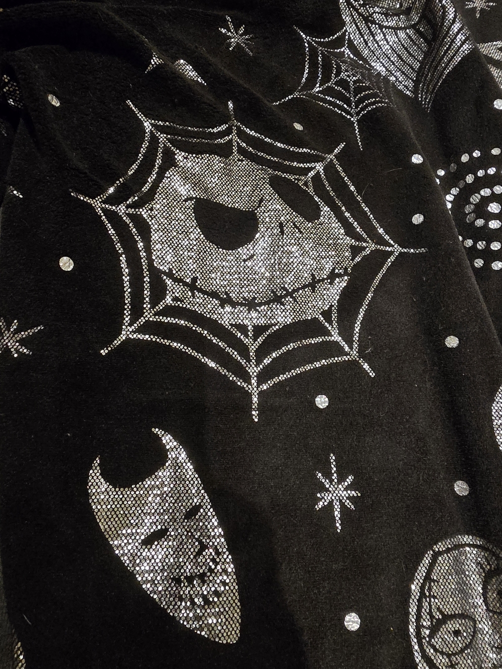 Nightmate Before Christmas Black and Silver Graphic Lounge Pants - Picture 5 of 5